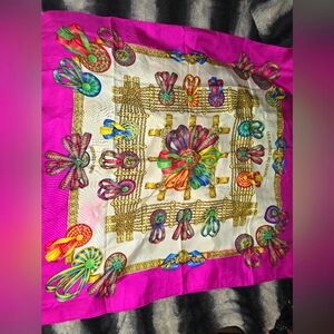 Hermes silk scarf 34x34